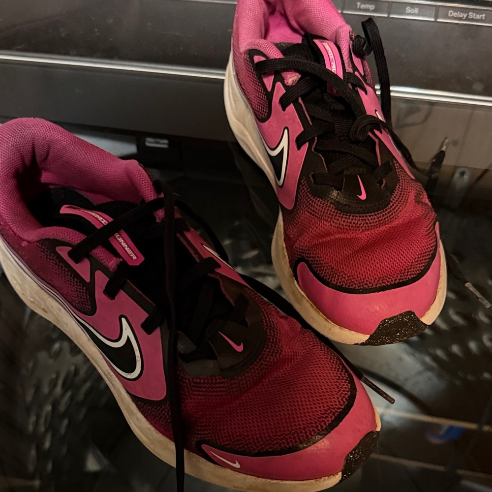 Nike Kids Pink and Black Sneakers